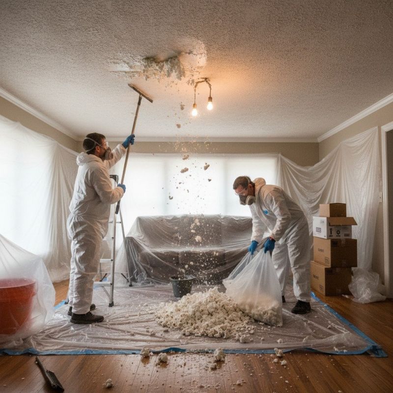 Knockdown Ceiling Removal in Arvada, CO