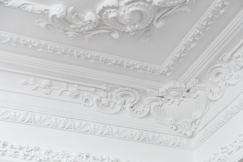 Repaired Ceiling with Decorative Molding
